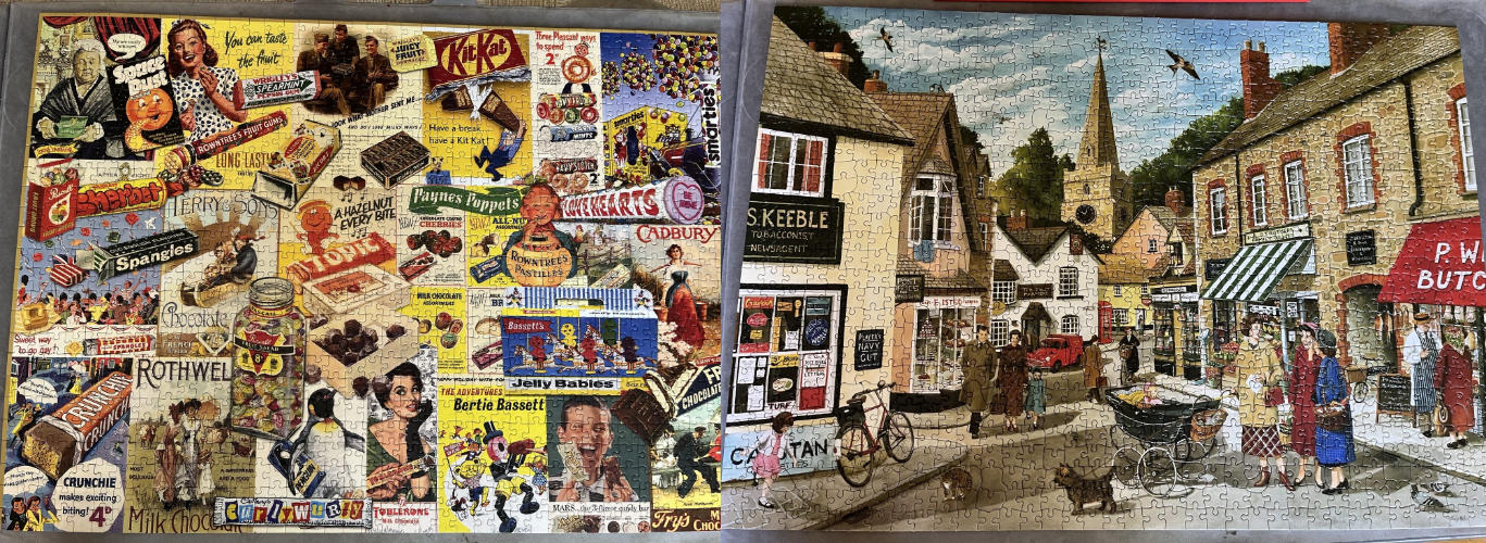 assembled puzzles